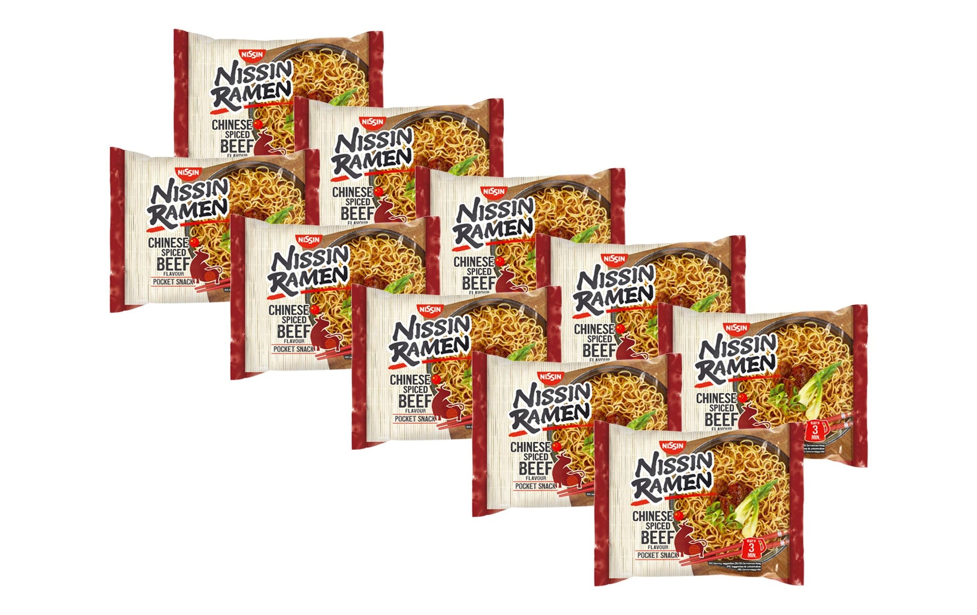 Nissin Food Nissin Ramen Instantnudeln Rind – 10×67 g