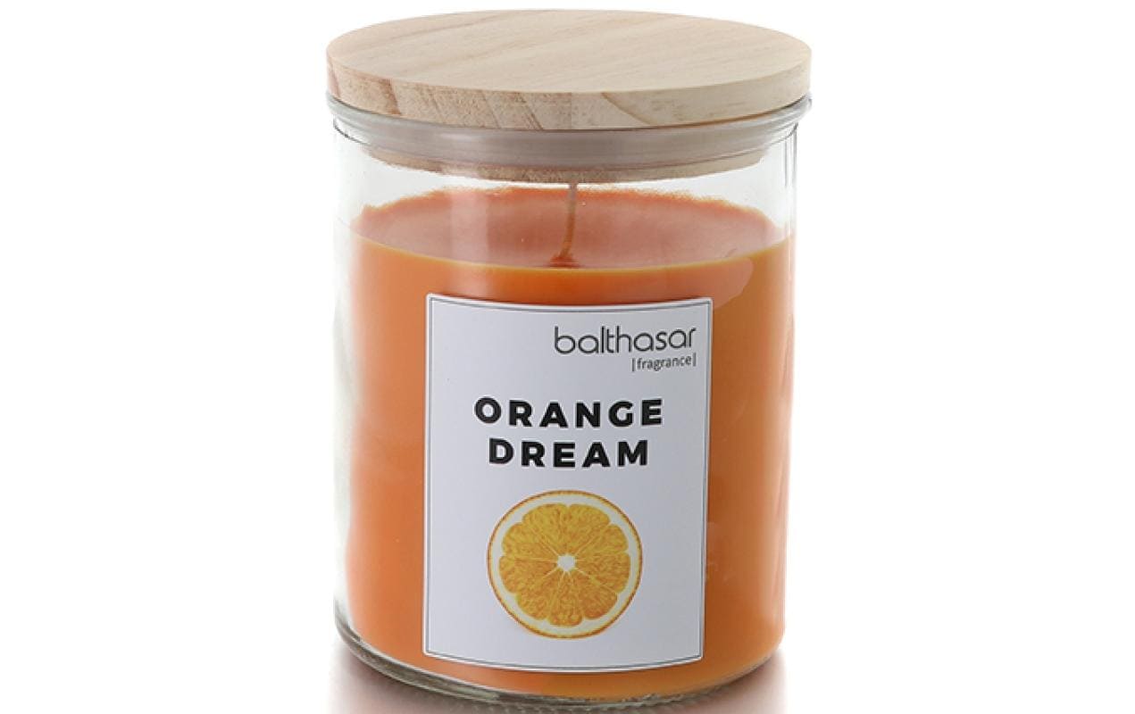 Balthasar Orange Dream – Duftkerze, Medium Glas, 65 h