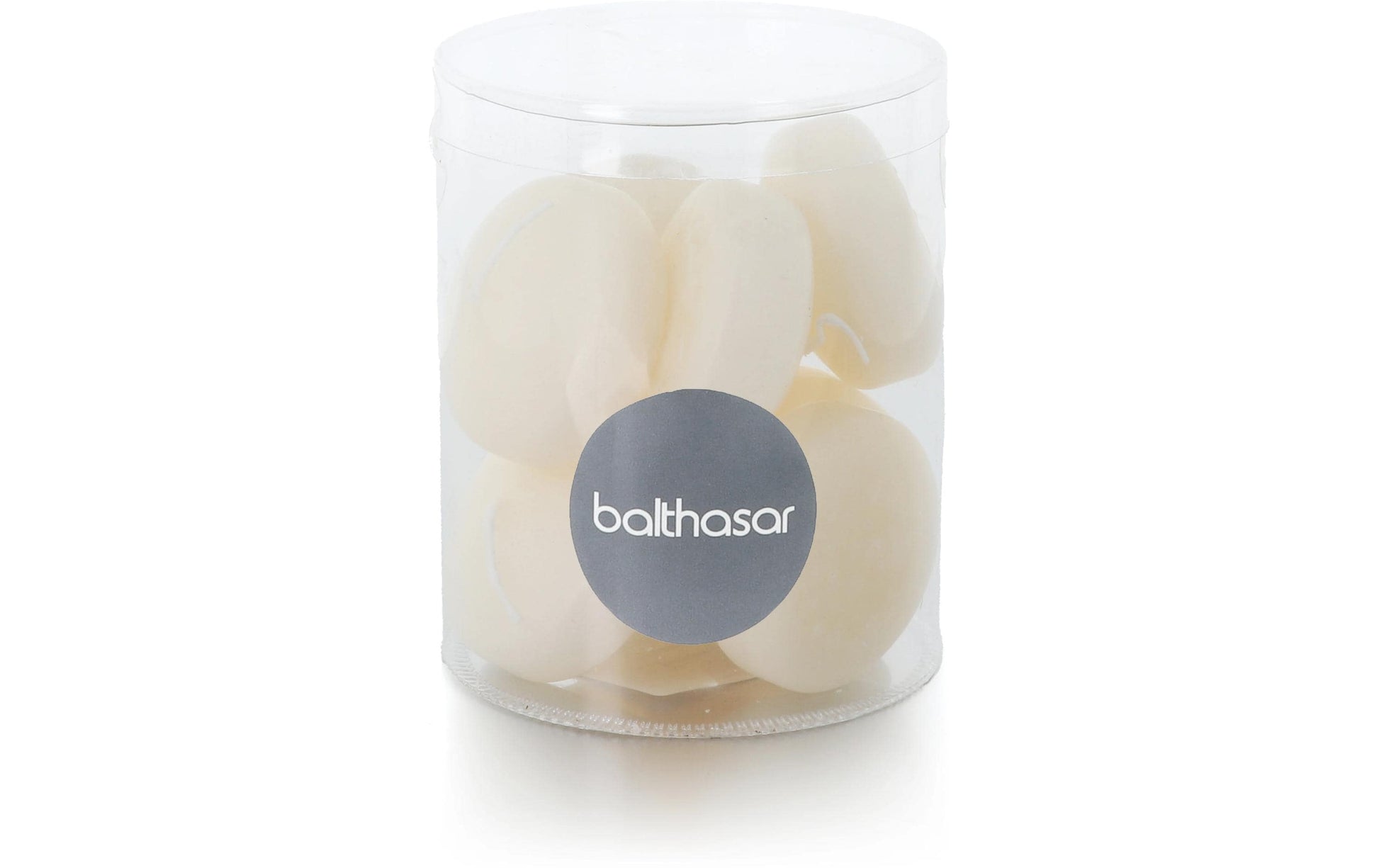 Balthasar Schwimmkerzen – 8-teilig – Ø 4,9 × 2,8 cm – Paraffin, creme