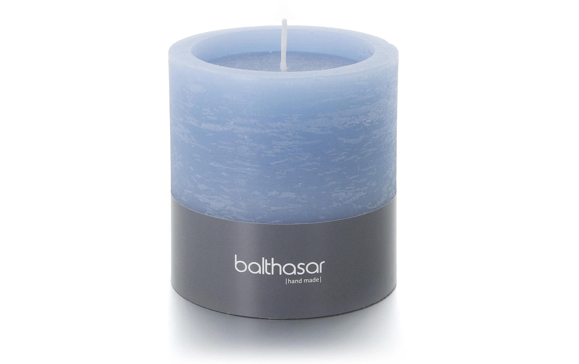 Balthasar Windlicht – Paraffin, Jeansblau – Ø 10 × 10 cm