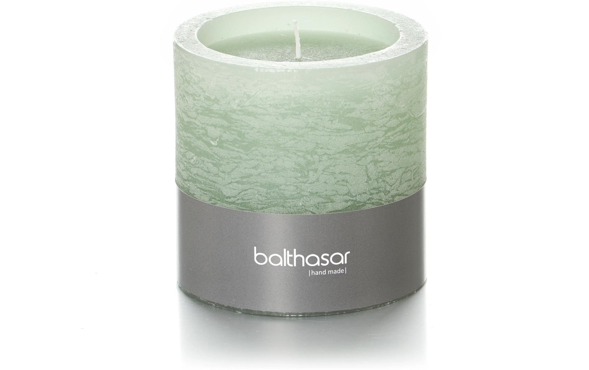 Balthasar Windlicht – Paraffin, hellgrün – Ø 10 × 10 cm