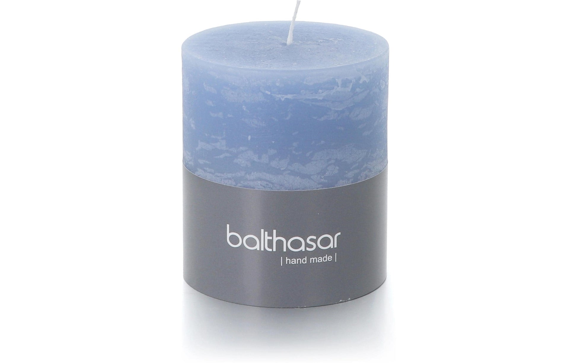 Balthasar Zylinderkerze – Ø 7 × 8 cm – Paraffin, blau – ca. 35 h