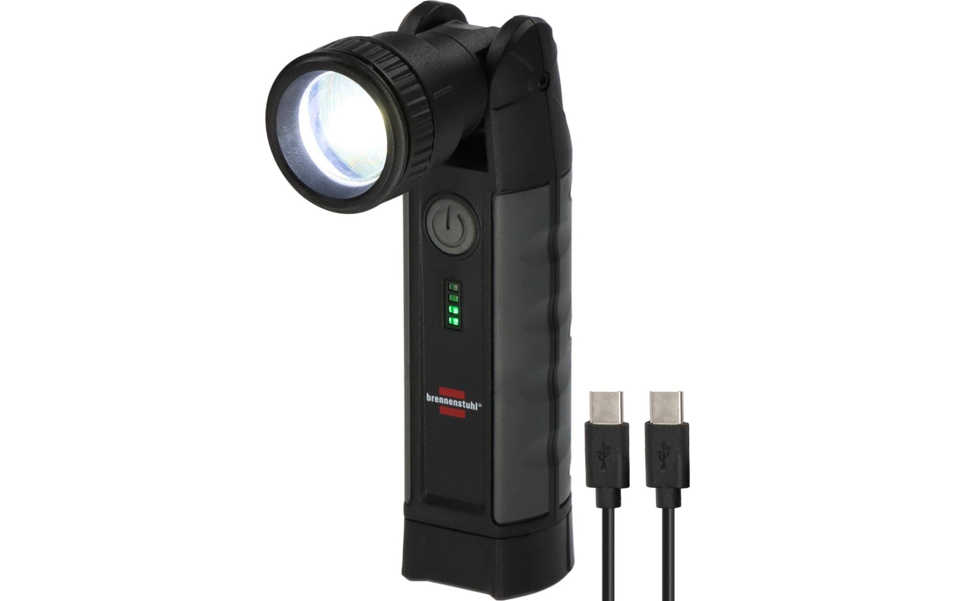 Brennenstuhl Taschenlampe TL 1000ACW – 1000 lm, IP54, USB-C, Akku 2500 mAh – Schwarz