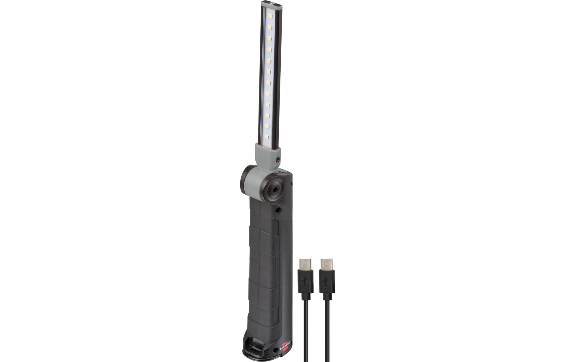 Brennenstuhl Tragbare Arbeitslampe 1177370010 – 400 lm, 3,3 W, 2000 mAh Akku, USB-C, IP20 – Schwarz