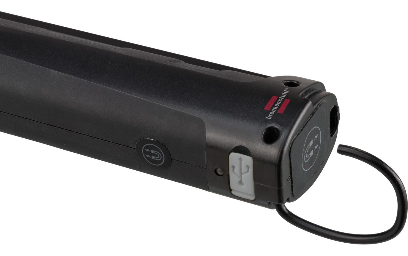 Brennenstuhl Tragbare Arbeitslampe 1177370010 – 400 lm, 3,3 W, 2000 mAh Akku, USB-C, IP20 – Schwarz