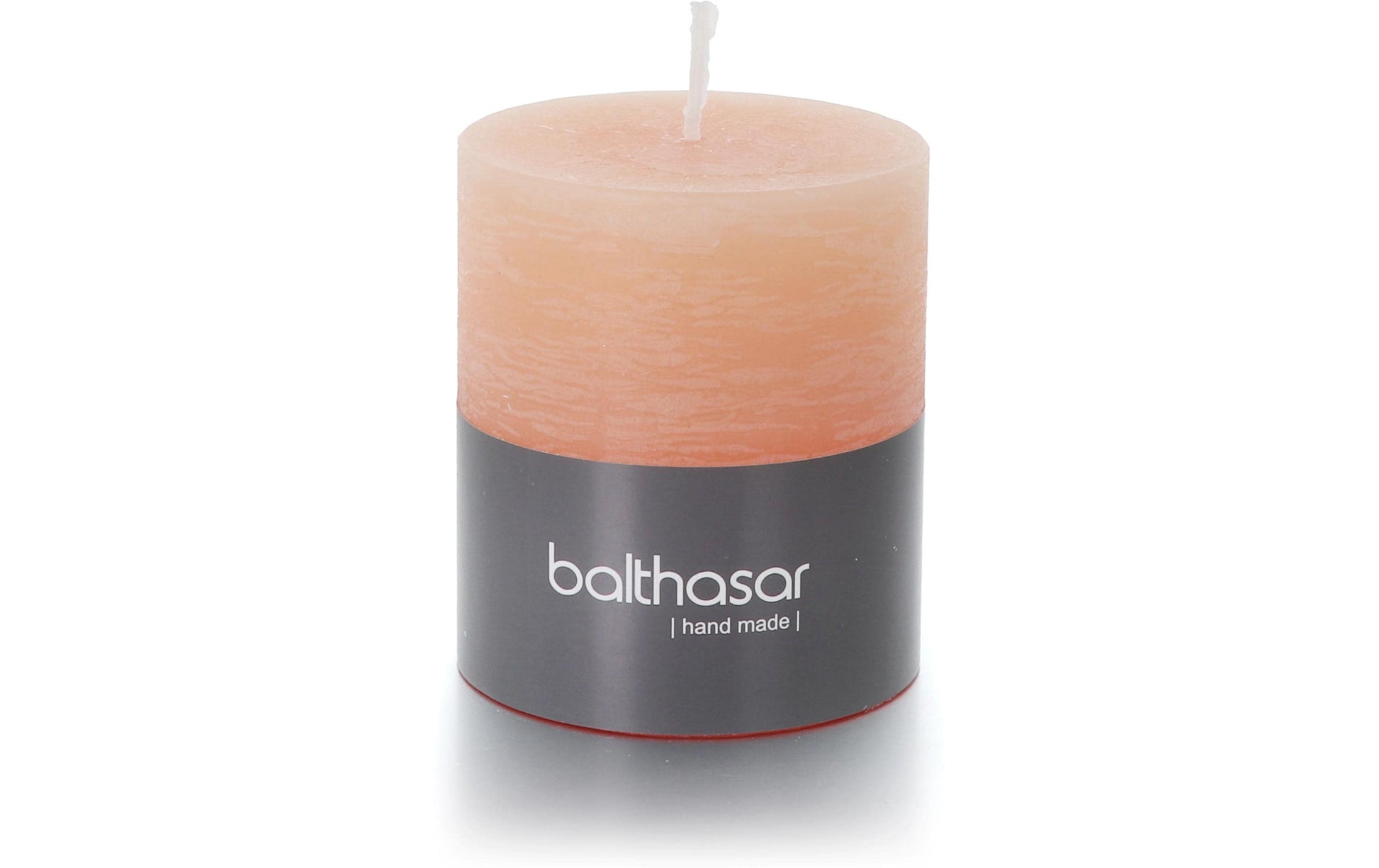 Balthasar Zylinderkerze – Ø 7 × 8 cm – Paraffin, Aprikose – 35 h