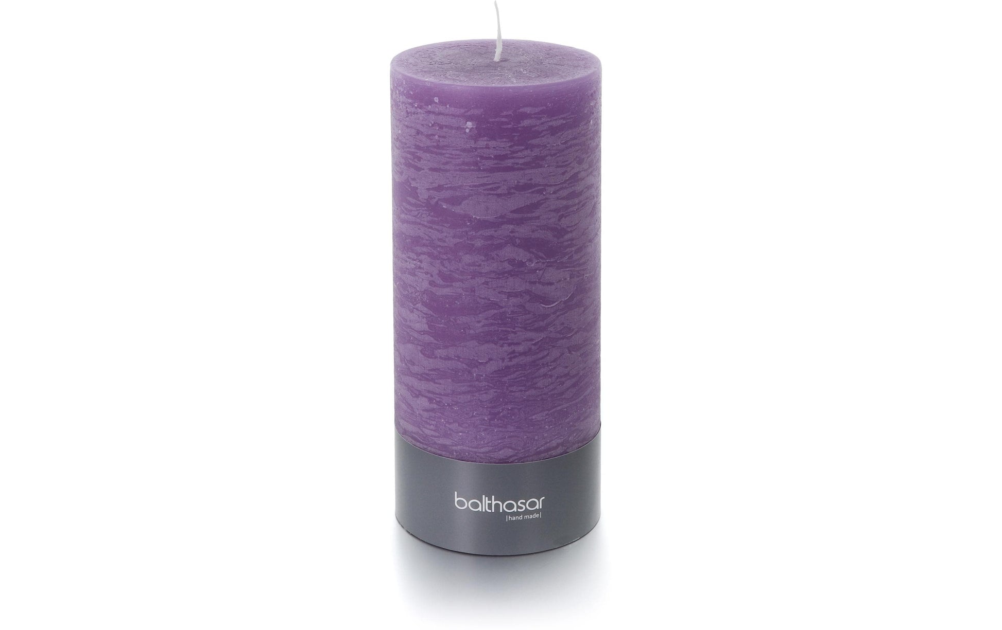 Balthasar Zylinderkerze – Ø 9 × 20 cm – Paraffin, Flieder
