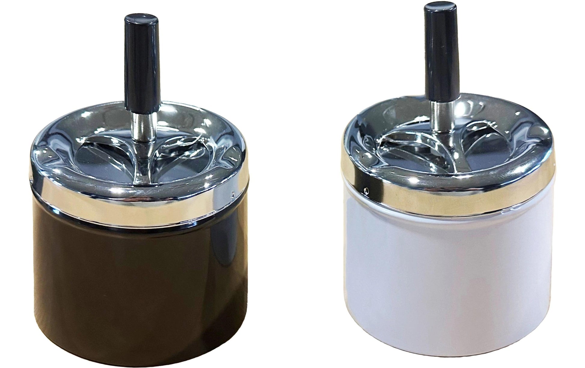dameco Aschenbecher – Ø 9 × 12 cm – Metall, mehrfarbig – 2-teilig