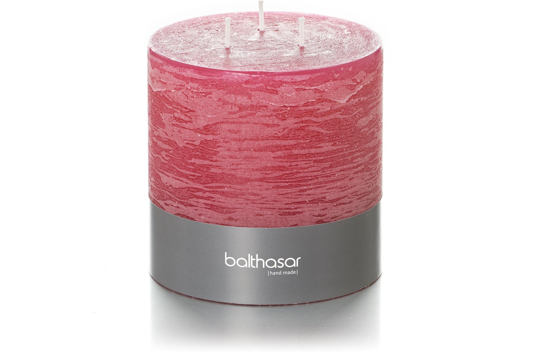Balthasar Zylinderkerze – Ø 12 × 12 cm – Paraffin, Himbeer