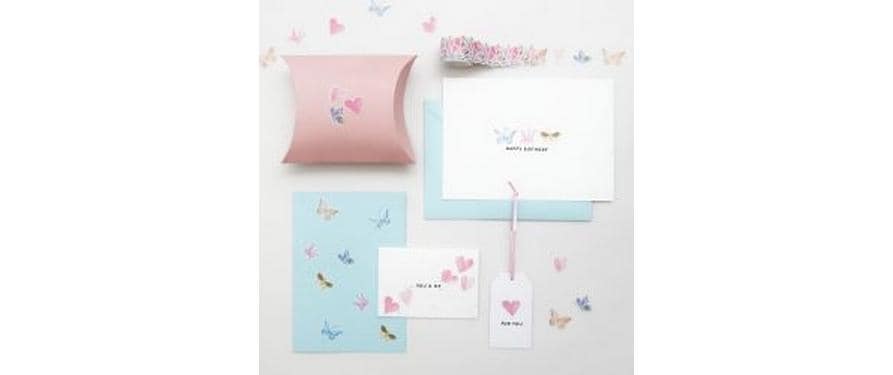 Rico Design Washi Sticker – 20 × 20 mm, Schmetterling, Mehrfarbig – 200 Sticker, Papier