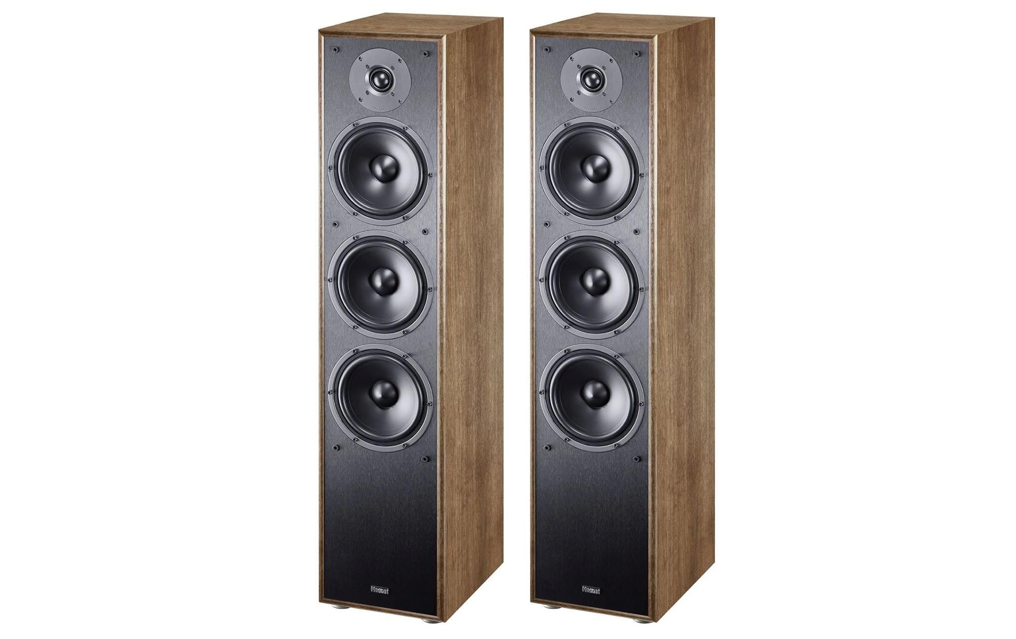 Magnat Monitor S70 – Standlautsprecher – 3-Wege, 380 W, Walnuss