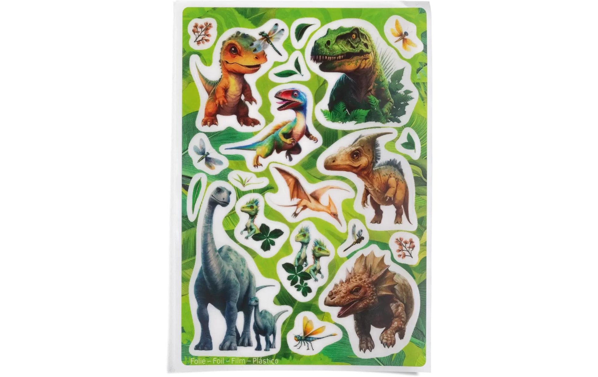 HERMA Schmucketiketten Dino World – 20 Stück – permanent – mehrfarbig