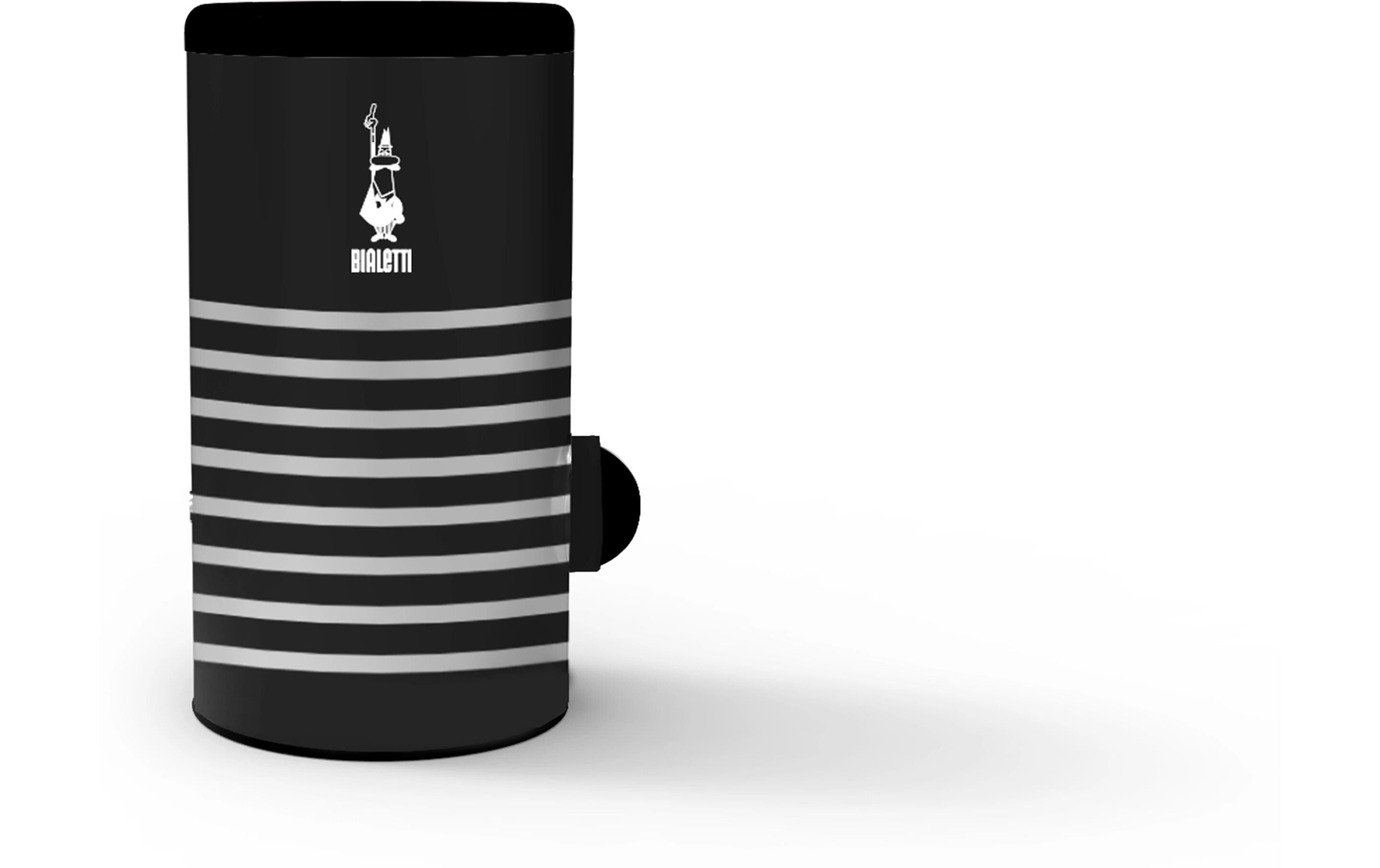 Bialetti Vorratsdose 250 ml, Ø 11,5 × 20,5 cm, Aluminium, schwarz