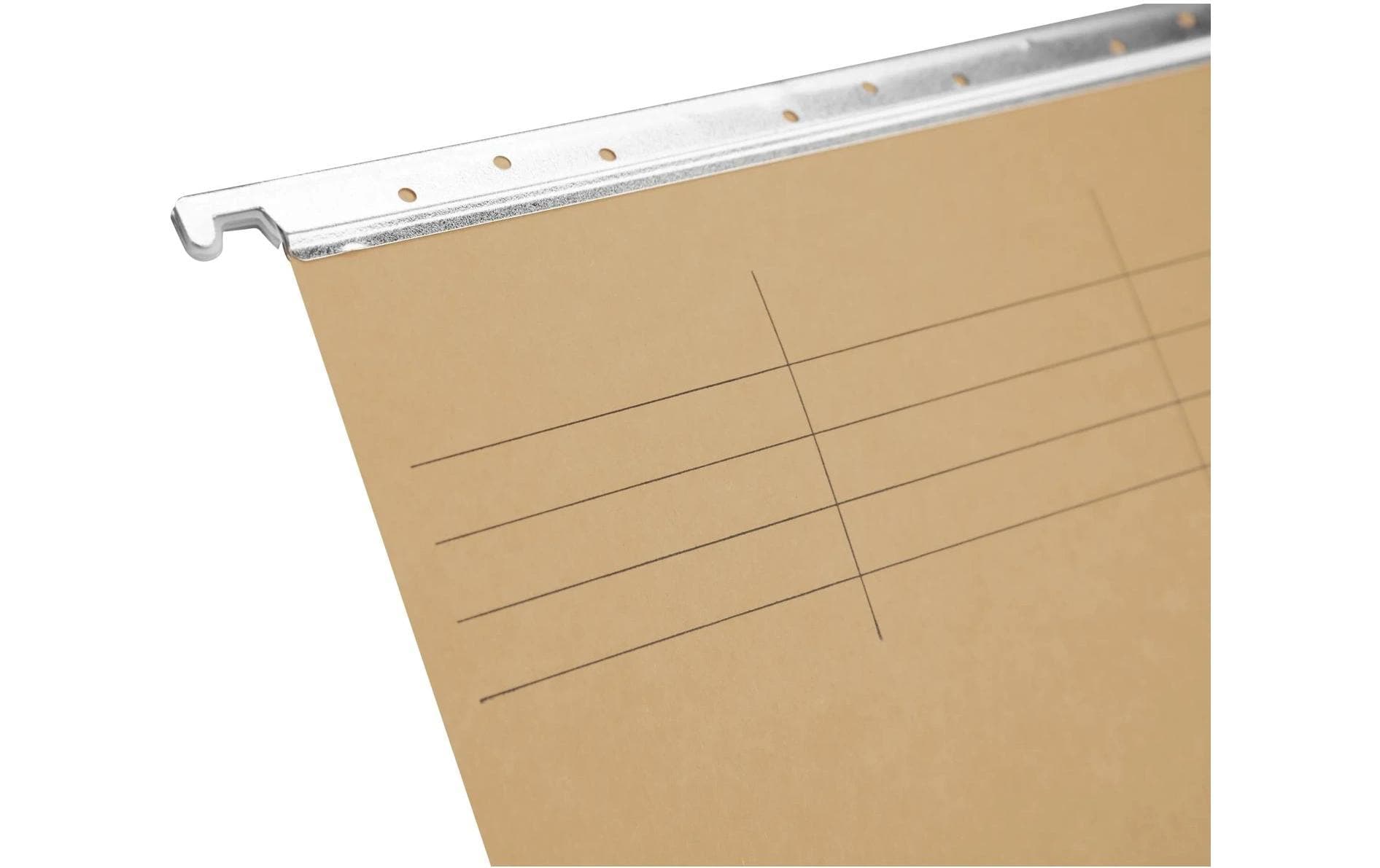 Biella Hängeordner für A4 – Karton, Olivgrün, 320 × 250 mm, mit Vordruck