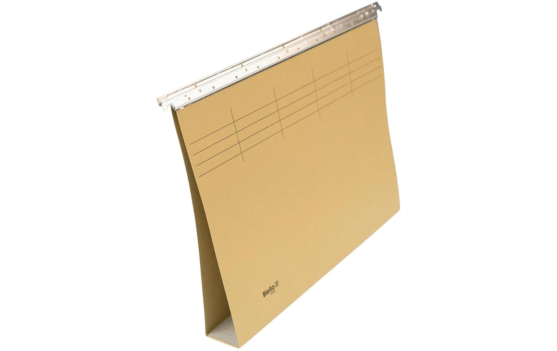 Biella Hängeordner für A4 – Karton, Olivgrün, 320 × 250 mm, mit Vordruck