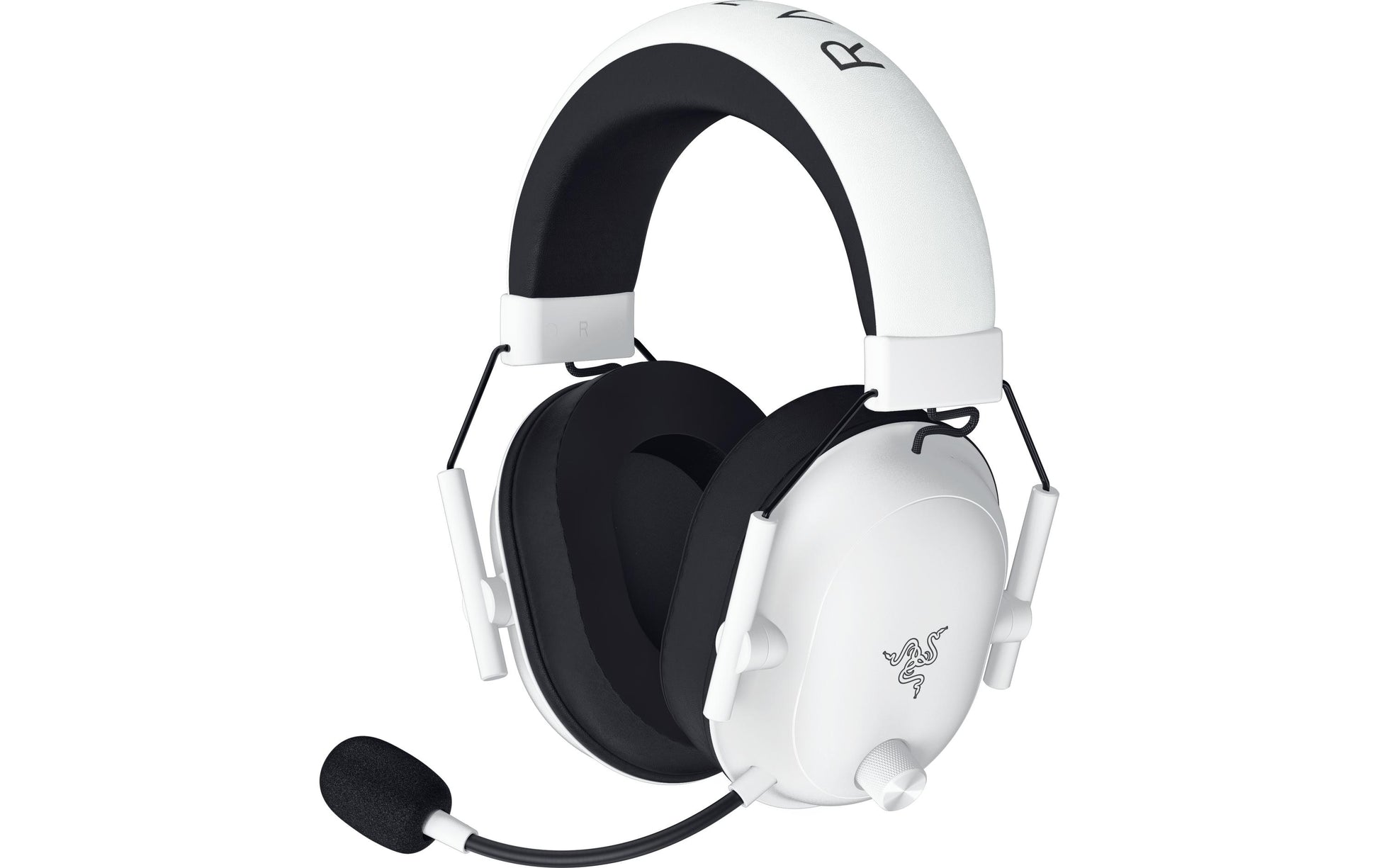 Razer BlackShark V2 HyperSpeed Gaming-Headset – Over-Ear, Stereo, Kabel + BT, mit USB-C-Dongle, Weiss, BT 5.2