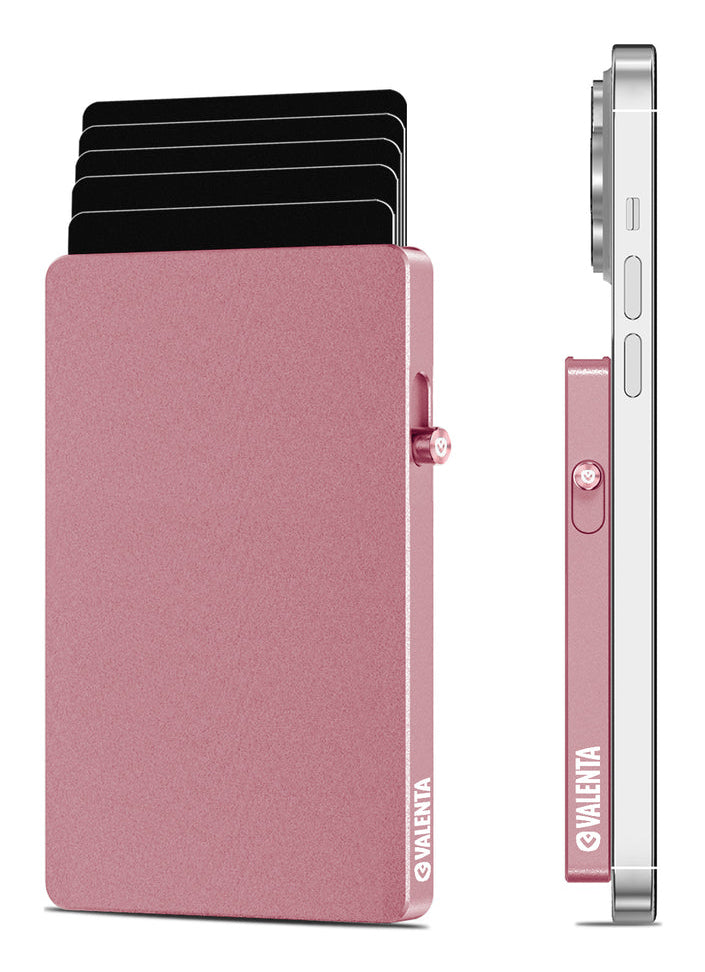 Valenta Halterung – für MagSafe, 67 × 100 × 9,5 mm, Aluminium, rosa