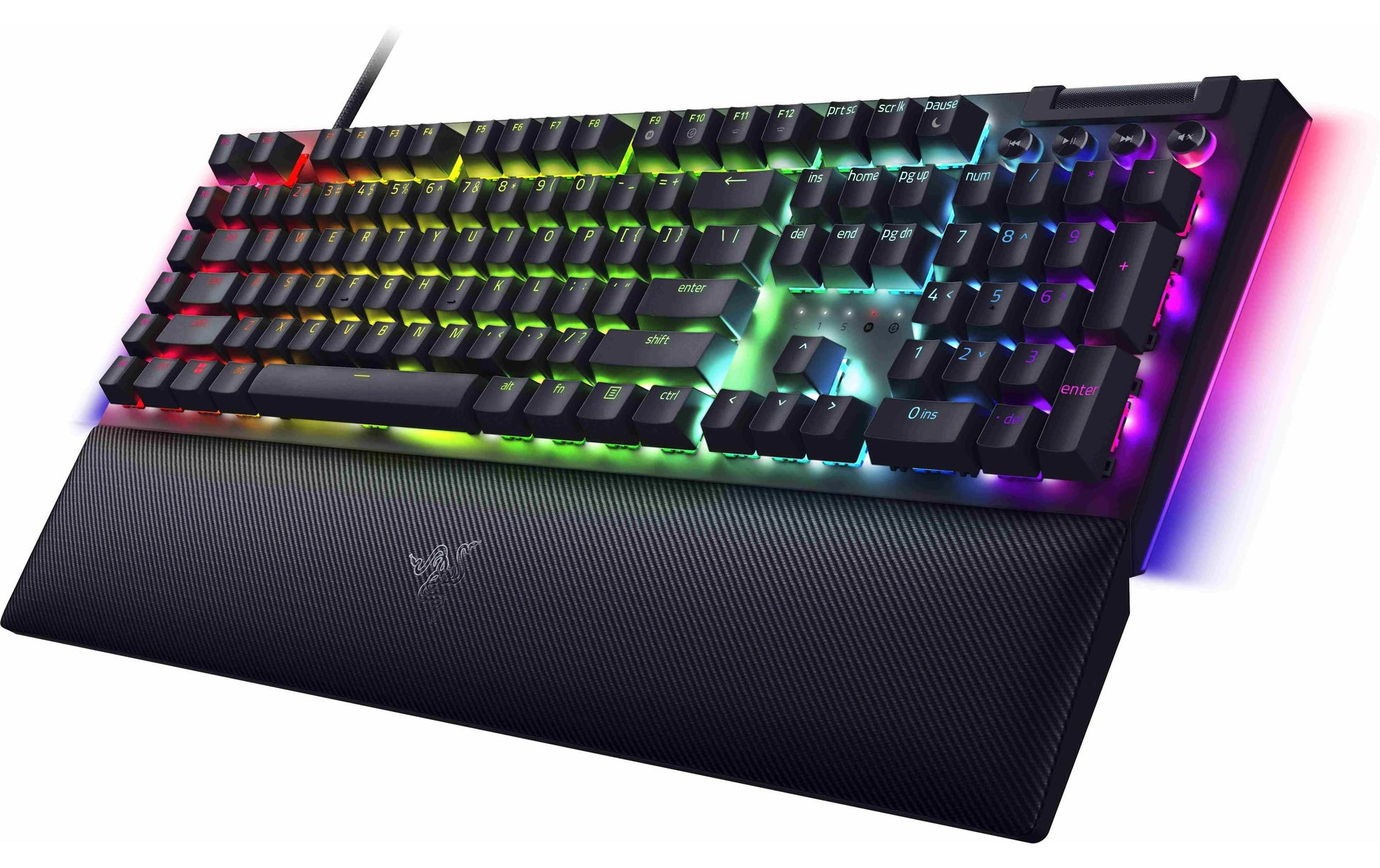 Razer BlackWidow V4 – Tastatur, kabelgebunden (USB-A), CH-Layout (DE-CH), Fullsize (mit Ziffernblock)