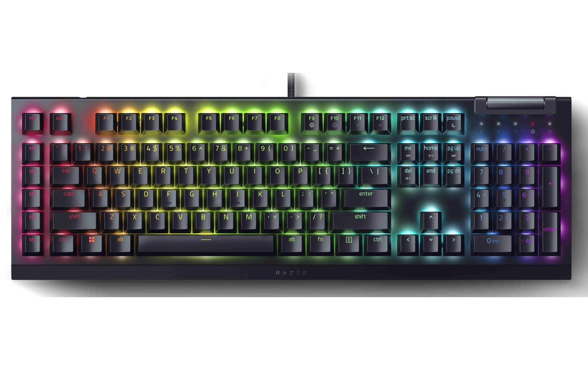 Razer BlackWidow V4 X – Tastatur, kabelgebunden (USB-A), CH-Layout (DE-CH), Fullsize (mit Ziffernblock)
