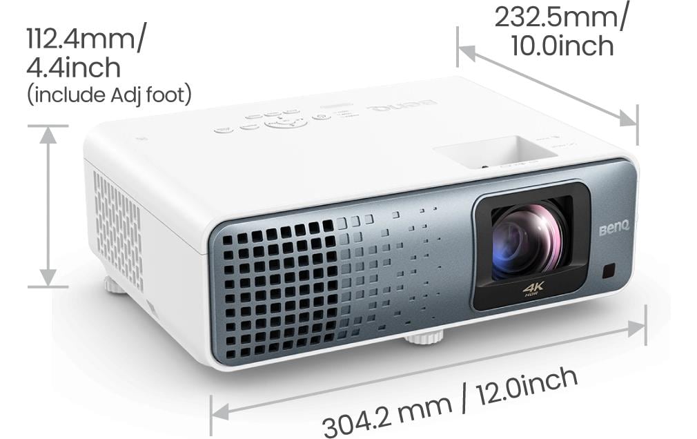 BenQ TK710STI, Laser-DLP-Projektor – Ultra HD 4K, 3200 ANSI-Lumen, Kurzdistanz, 16:9