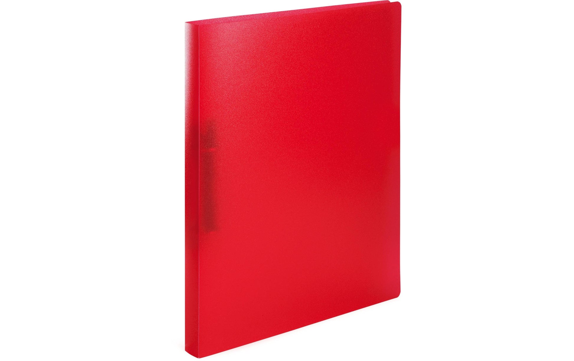 HERMA Ringbuch – A4 Hochformat – 2-Ring, Rücken 35 mm – Rot transluzent, Kunststoff, mit Niederhalter