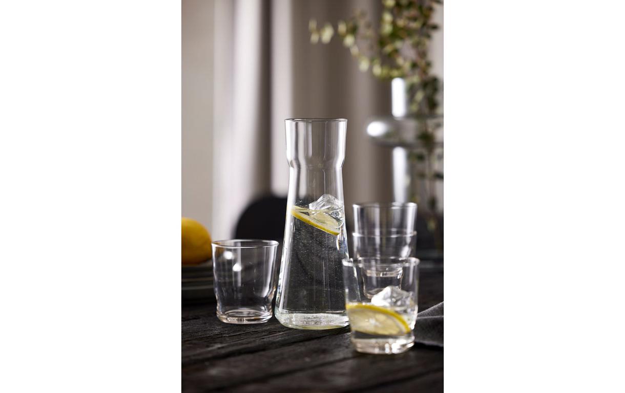 Lyngby Glas Karaffenset Lissabon – 5-teiliges Set, 1 l, Ø 10,0 cm, H 25,0 cm, Glas, spülmaschinenfest