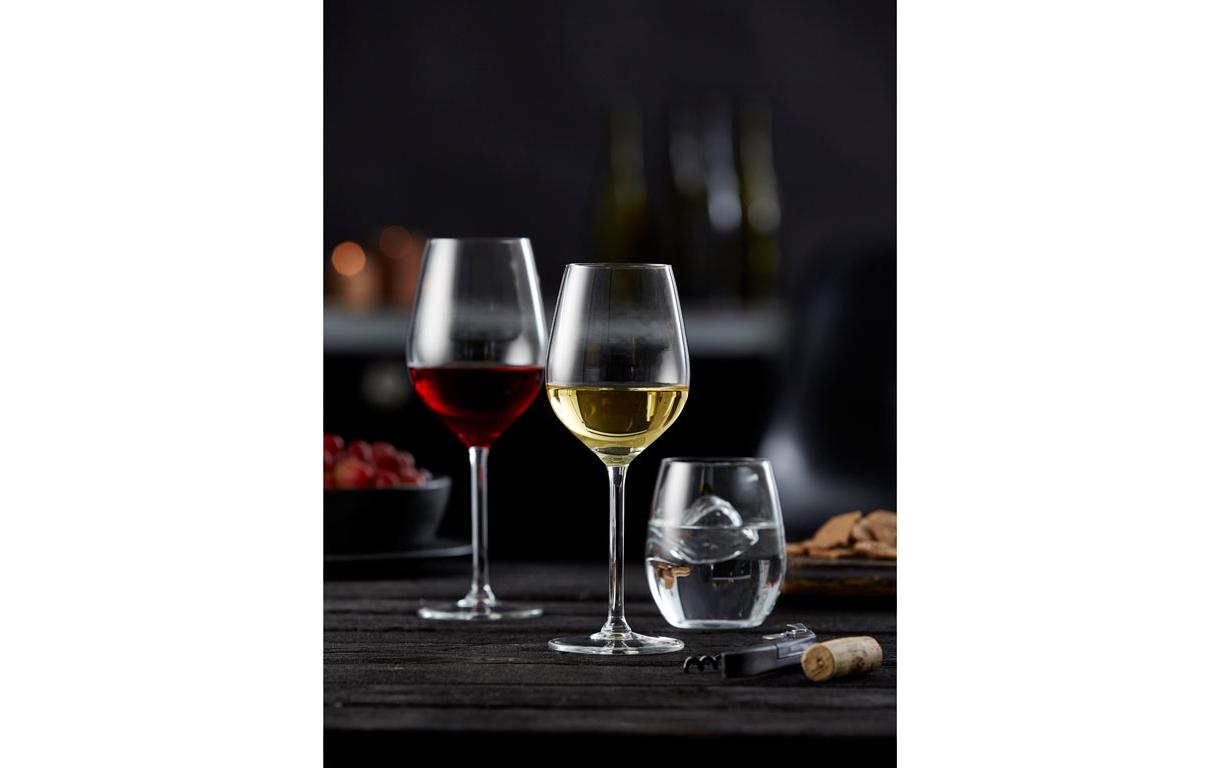 Lyngby Glas Juvel Trinkglas – 6er Set, 390 ml, H 10,0 cm, Glas, Transparent, spülmaschinenfest