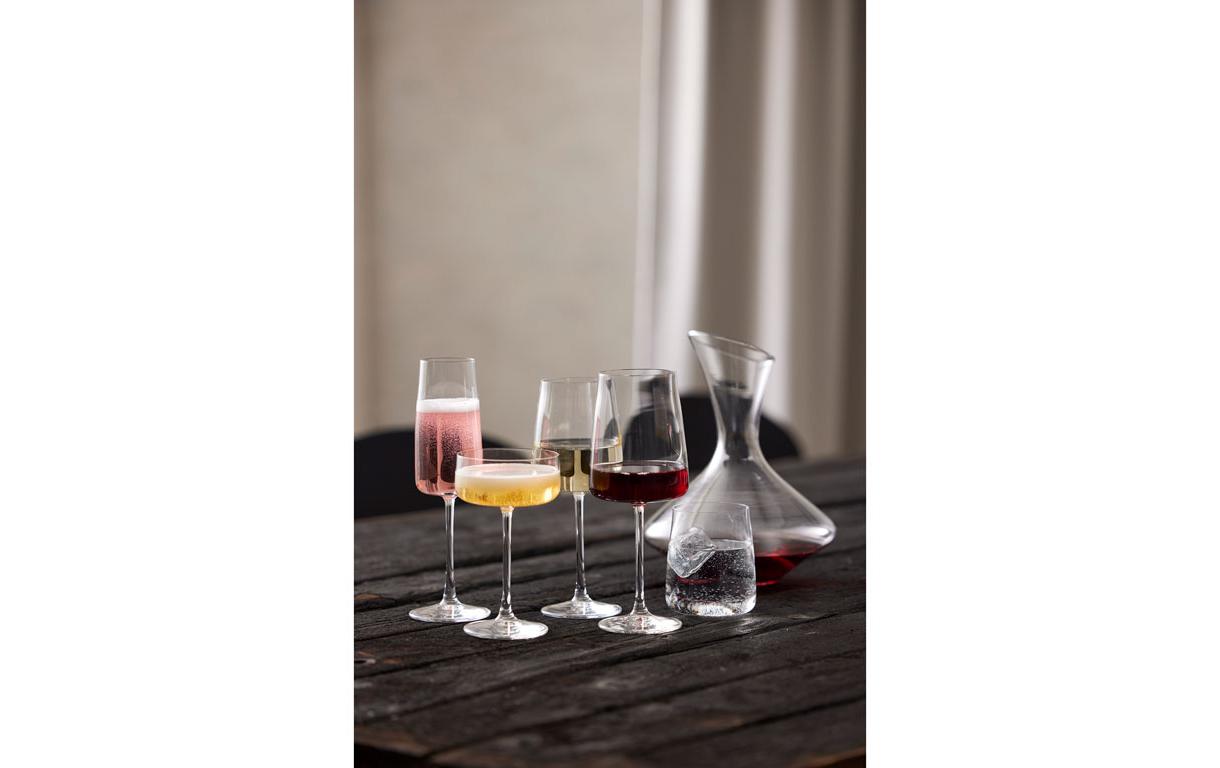 Lyngby Glas Lyngby Trinkglas Zero – 6er Set, 420 ml, Ø 8,4 cm, Kristallglas, Transparent, spülmaschinenfest