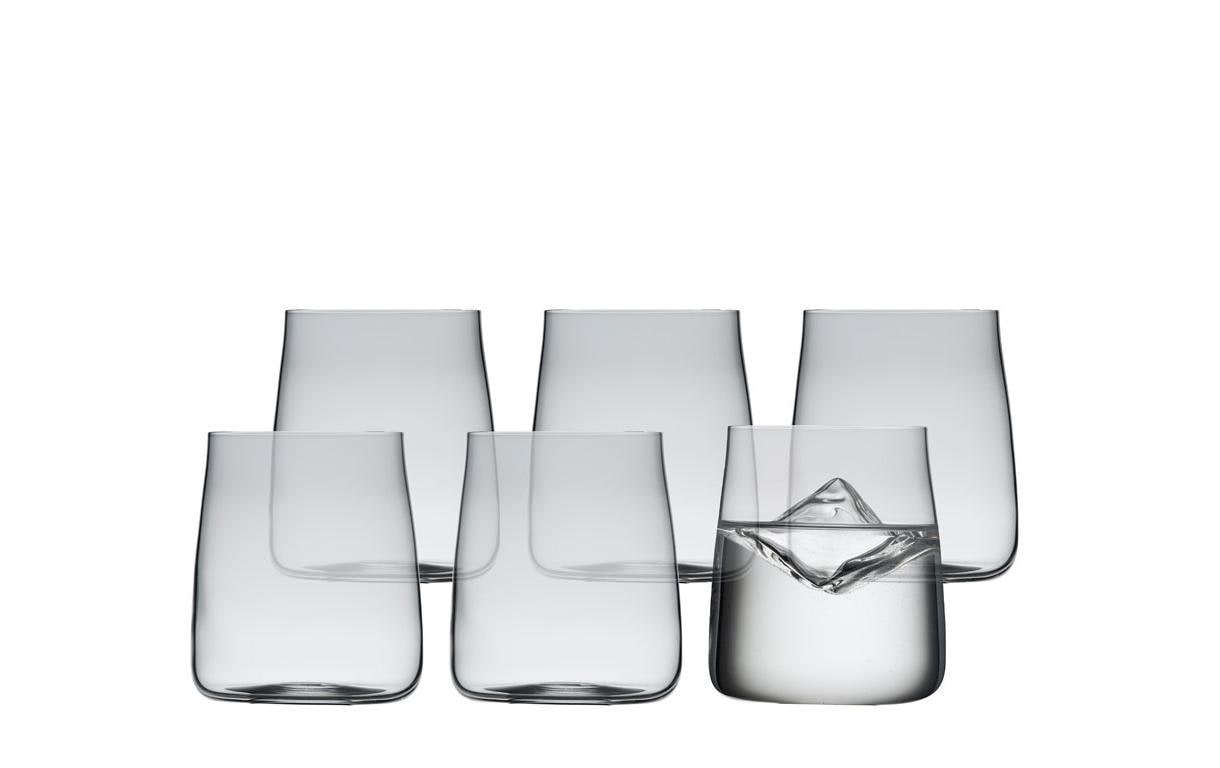 Lyngby Glas Lyngby Trinkglas Zero – 6er Set, 420 ml, Ø 8,4 cm, Kristallglas, Transparent, spülmaschinenfest