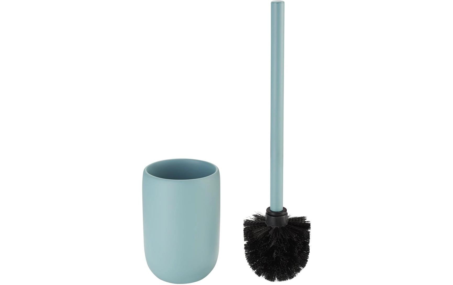 Diaqua WC-Bürstenset – Polyresin, aqua, einfach zu säubern, H 36 cm, Ø 9,5 cm