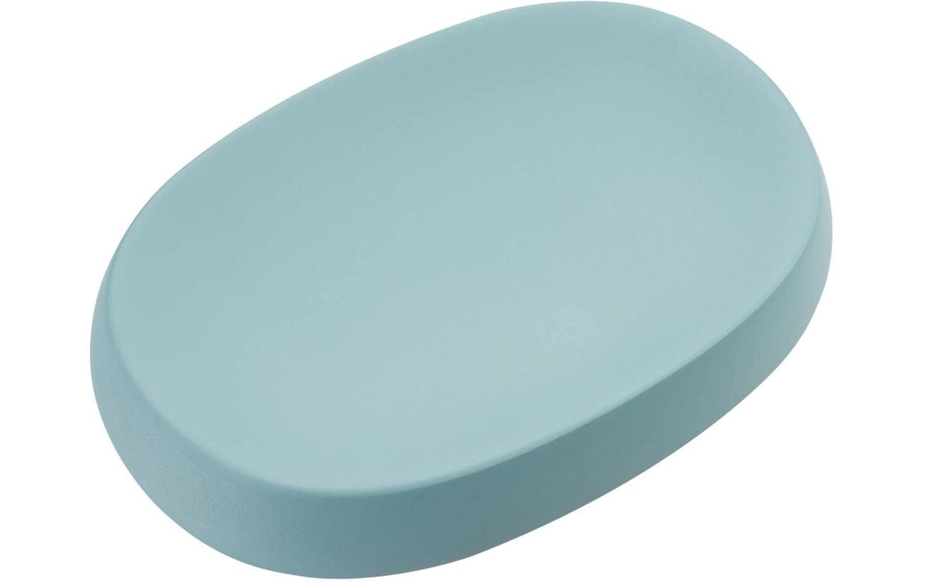Diaqua Seifenschale Smilla – 12,7×9×2,4 cm, Polyresin, Aqua (oval)