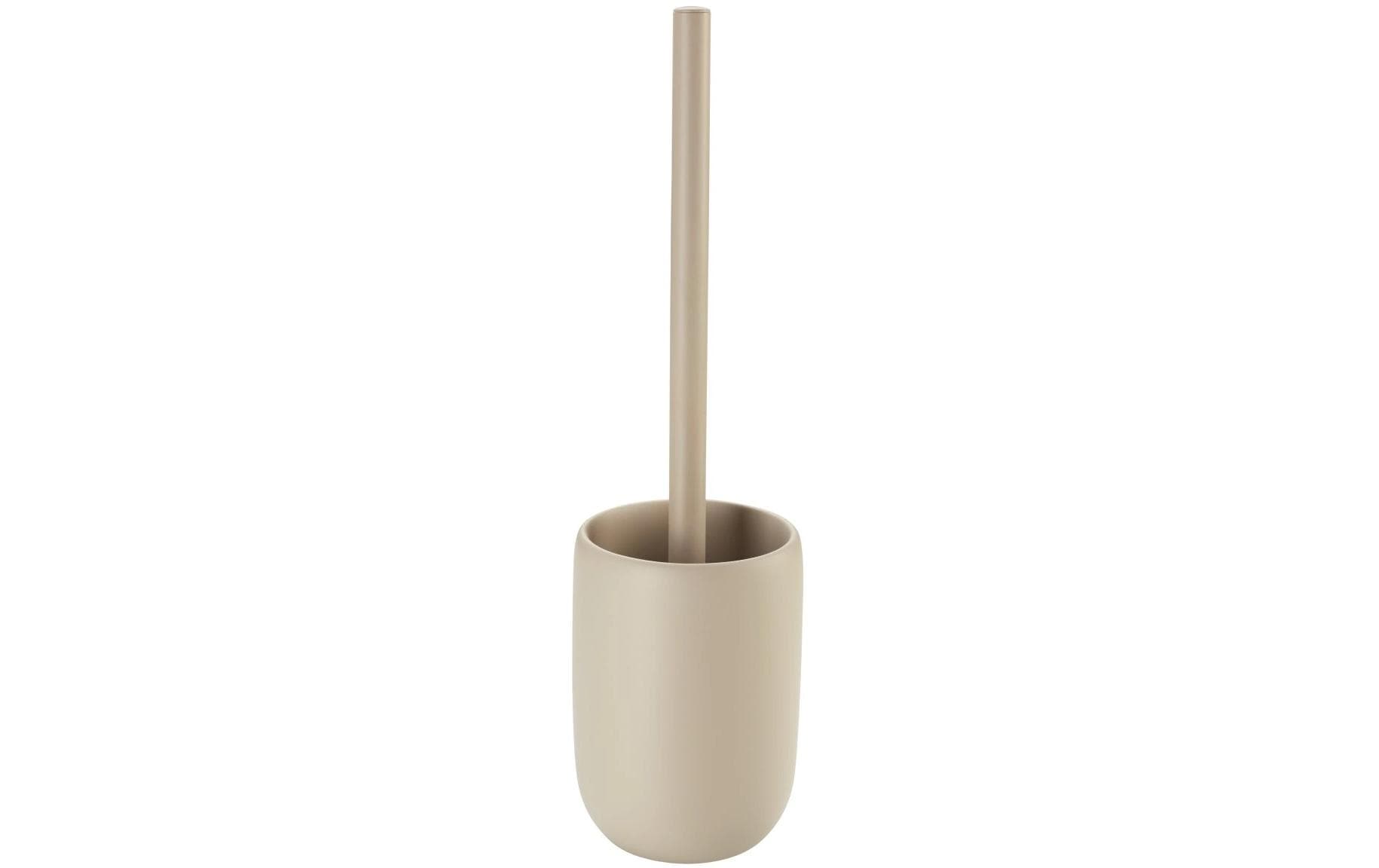Diaqua Toilettenbürsten-Set – Polyresin, beige, einfach zu reinigen, H 36 cm, Ø 9,5 cm