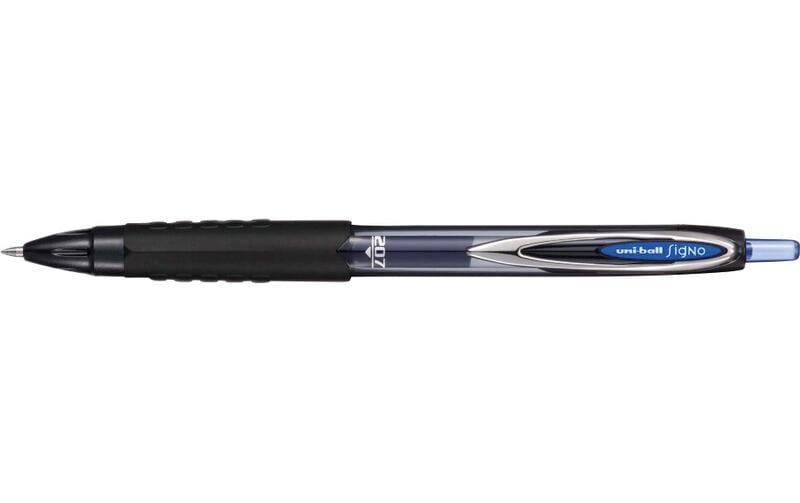 Uni-Ball Signo 207 ECO – Tintenroller, dokumentenecht, Druckmechanik, 0,4 mm, blau