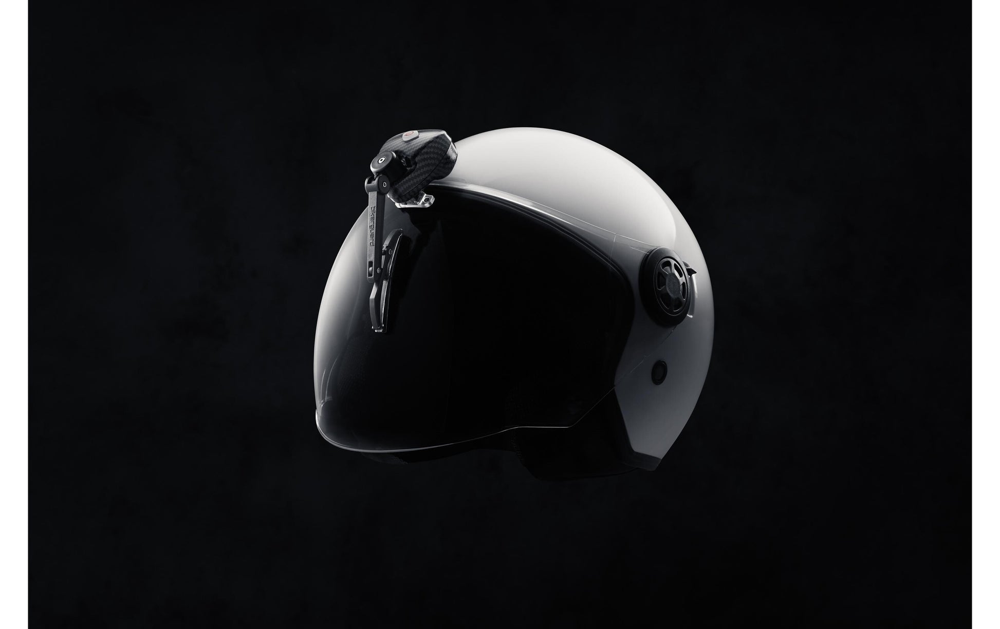 Bikerguard Visierwischer – Akku, Fernbedienung, Fixsystem, Front