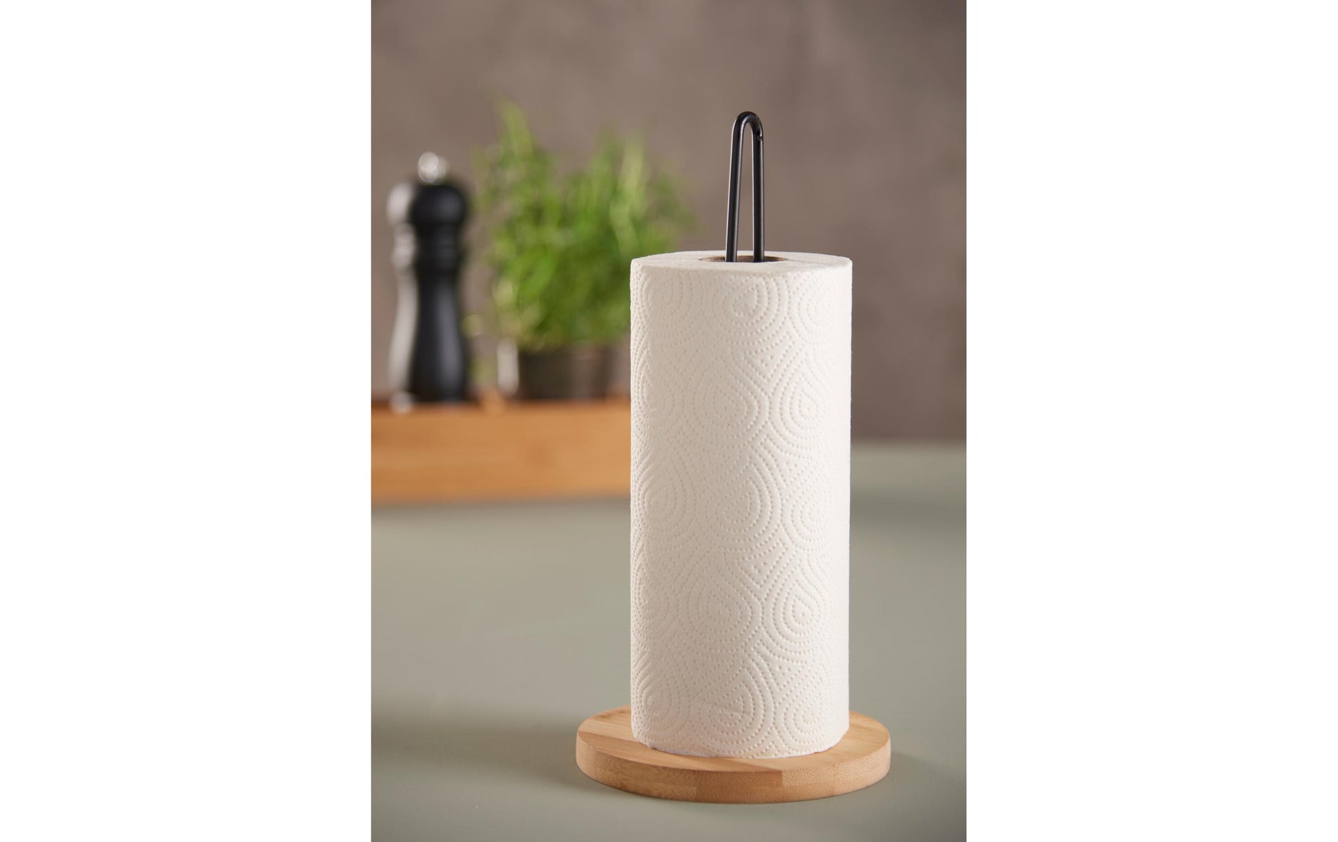 Schou Küchenrollenhalter Holz, 30 cm, Braun