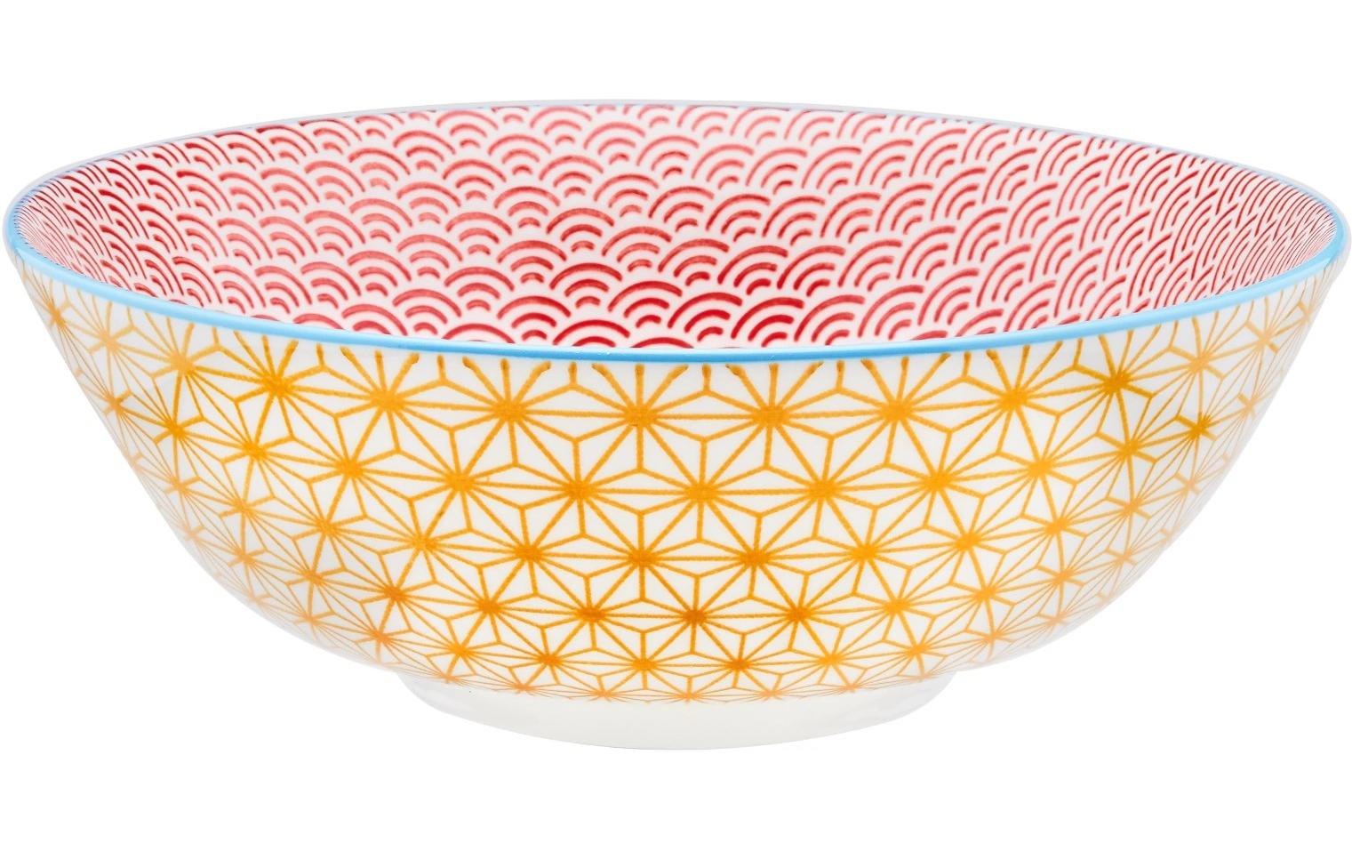 Björn PATTERN Suppenteller – Porzellan, Mehrfarbig, Ø 21,0 cm, 6 Stück