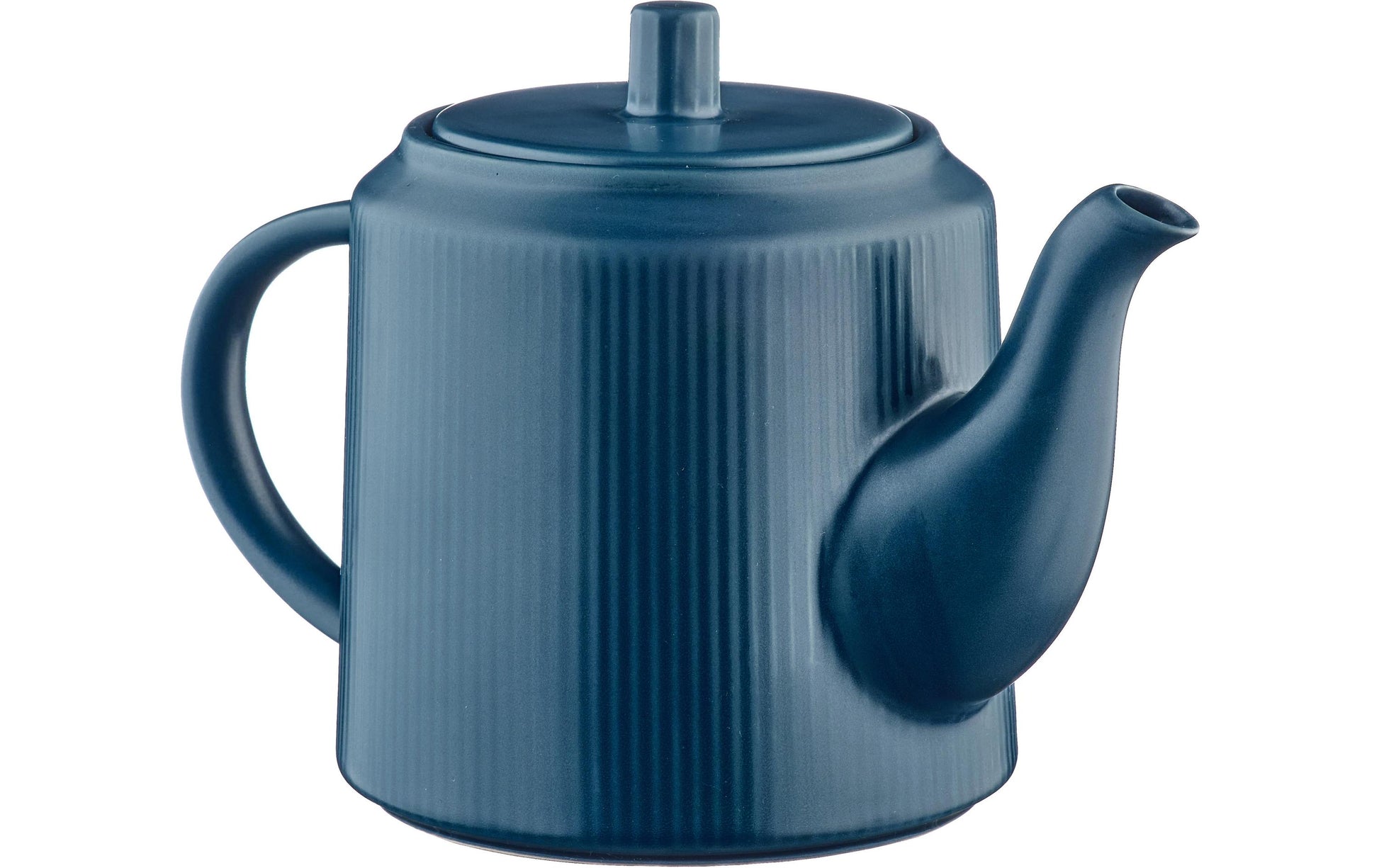 Björn SCANDI Teekanne – 1,3 l, Steinzeug, Marineblau