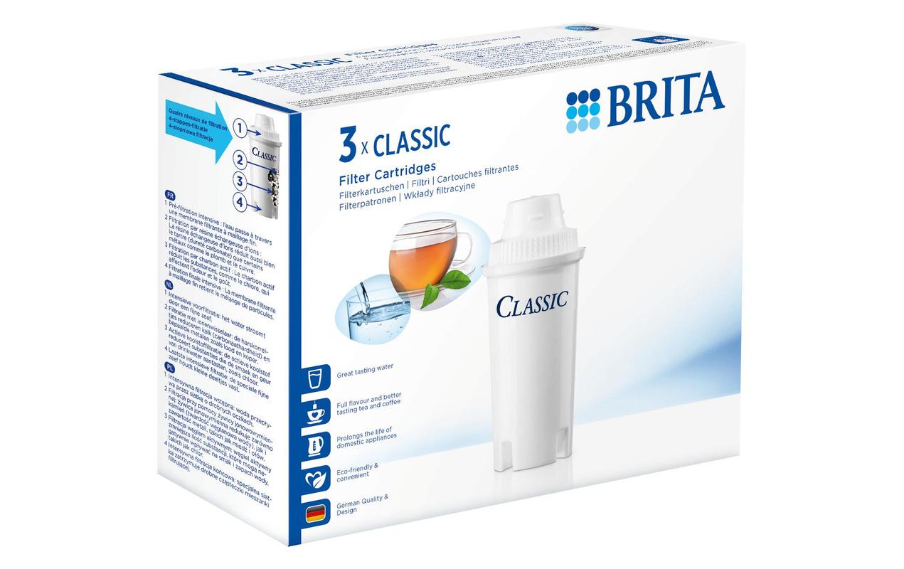 Brita Wasserfilterkartusche Classic – für Tischwasserfilter Classic, 3 Stk.