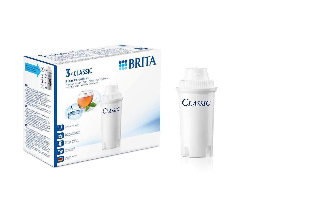 Brita Wasserfilterkartusche Classic – für Tischwasserfilter Classic, 3 Stk.