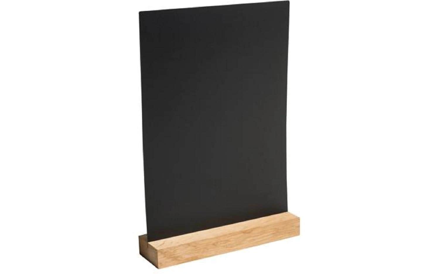 Exacompta Tischaufsteller – für A4 – Hochformat – Schwarz – Holz/ABS
