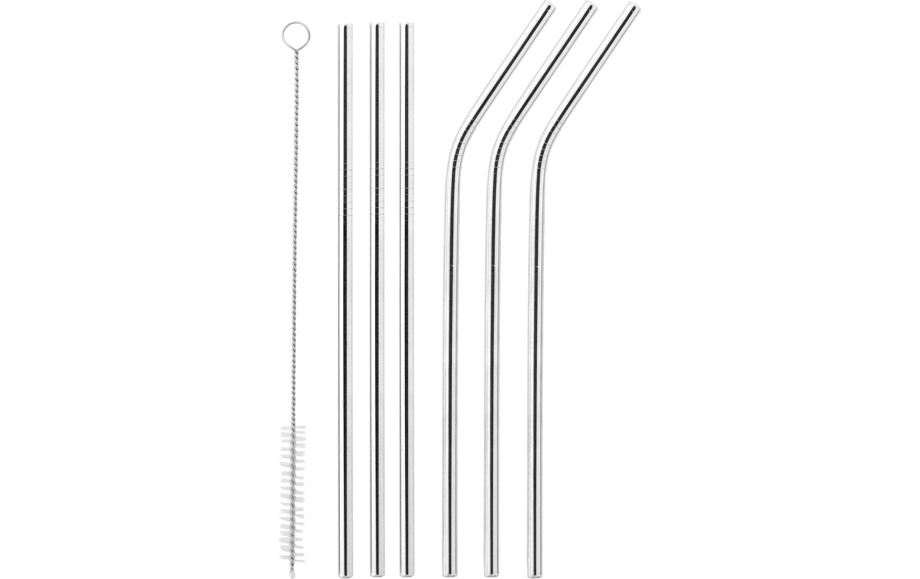 Schou Reinigungsbürsten für Trinkhalme 6 Stk., 22 cm, Edelstahl, Silber