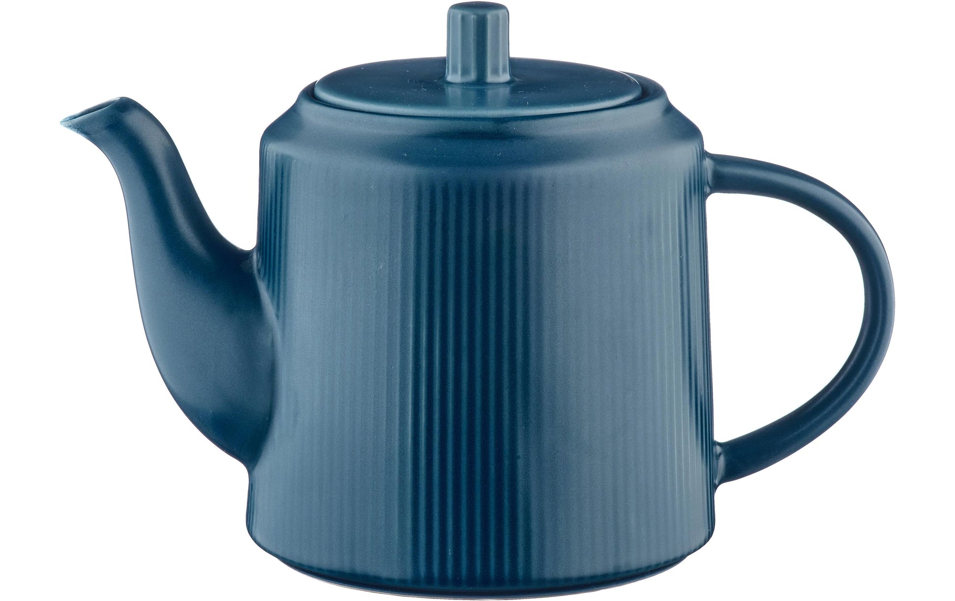 Björn SCANDI Teekanne – 1,3 l, Steinzeug, Marineblau