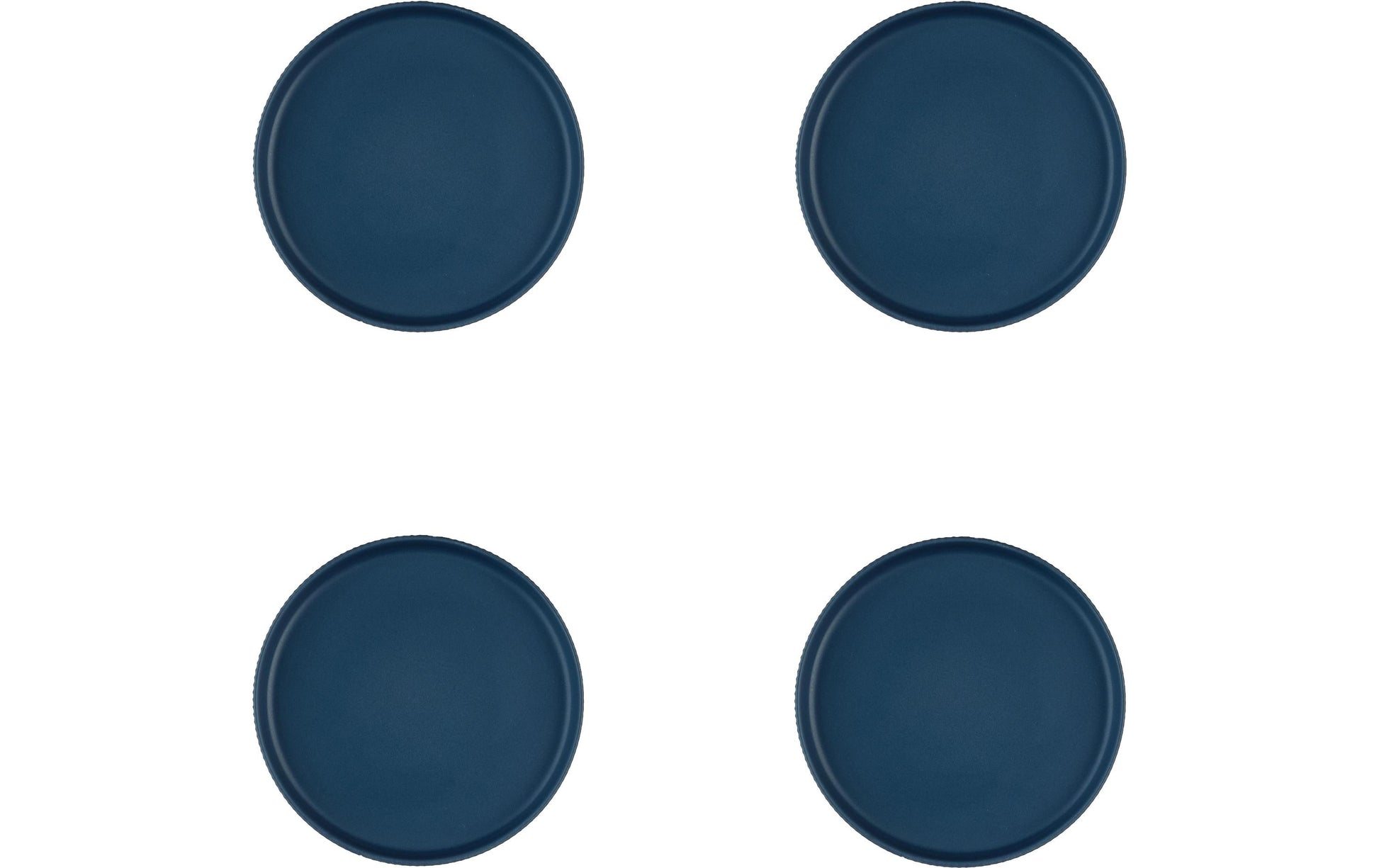 Björn SCANDI Frühstücksteller – Steinzeug, Marineblau, 4 Stück