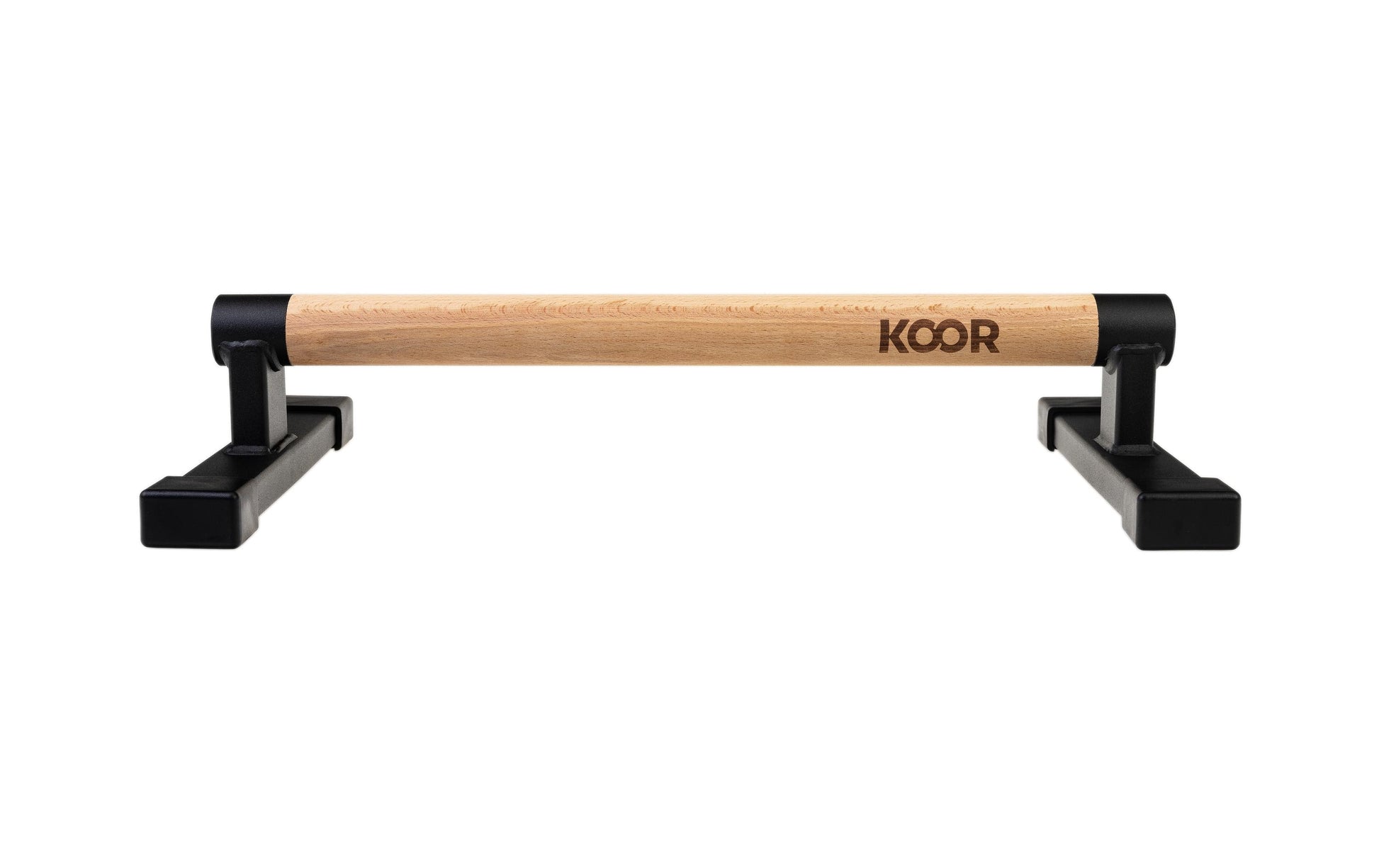 KOOR Liegestützgriffe F02710, 50 × 25 × 10 cm, 500 kg, Birke/Stahl – 2er-Set