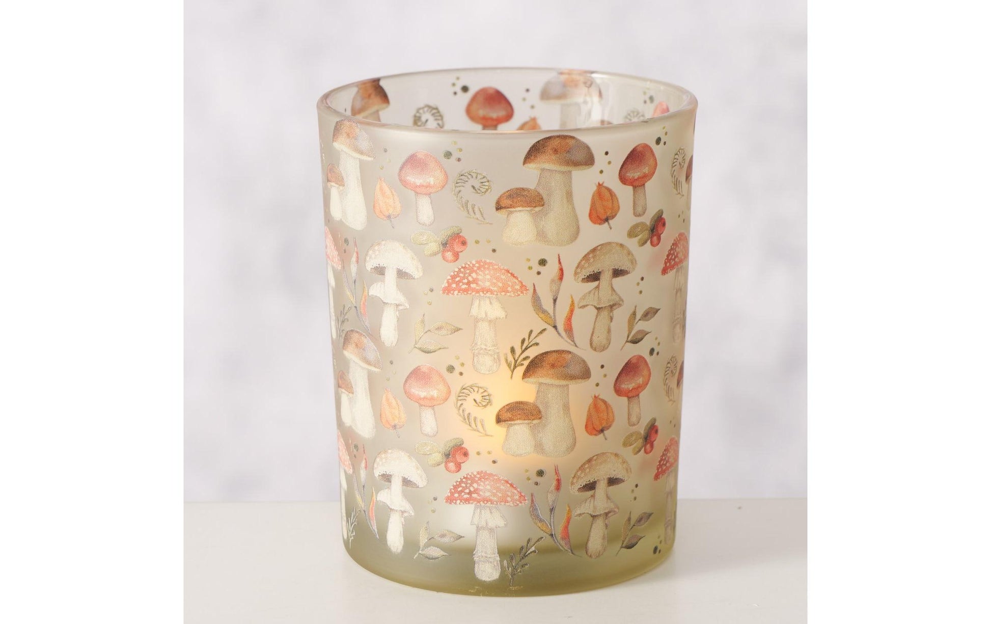 Boltze Windlicht – Glas, mehrfarbig – Ø 12 × 10 cm – 1-teilig