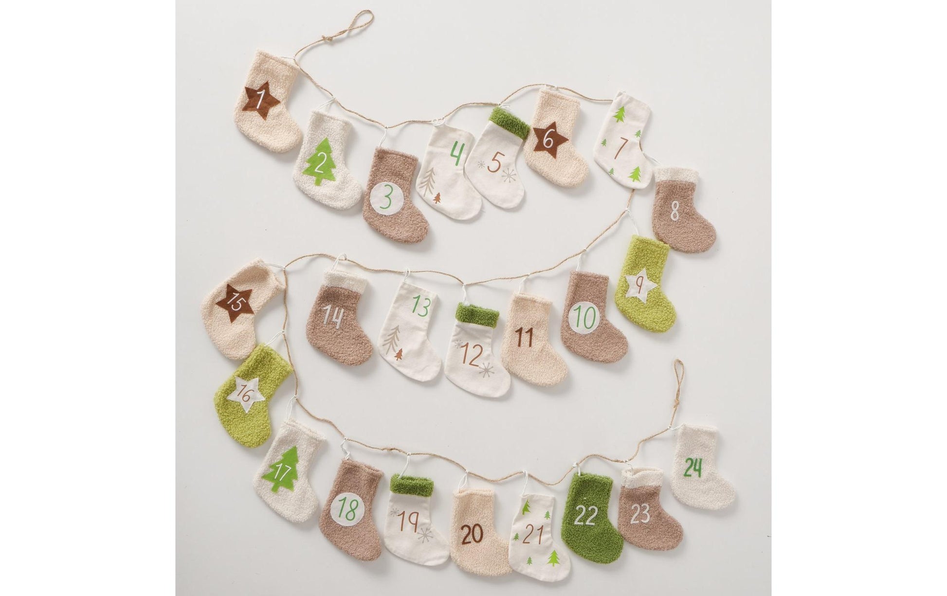 Boltze Adventskalender – Weihnachten – Kalender zum Befüllen, 24-teilig – 283 × 2 × 20 cm