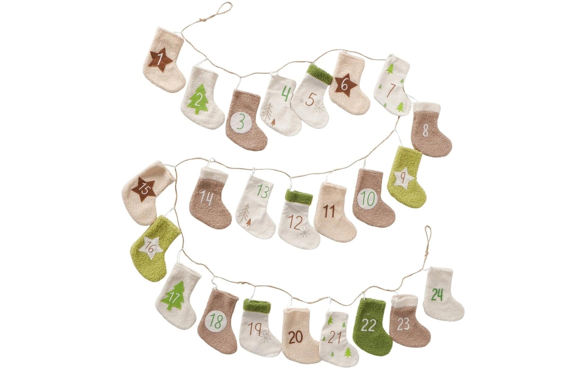Boltze Adventskalender – Weihnachten – Kalender zum Befüllen, 24-teilig – 283 × 2 × 20 cm