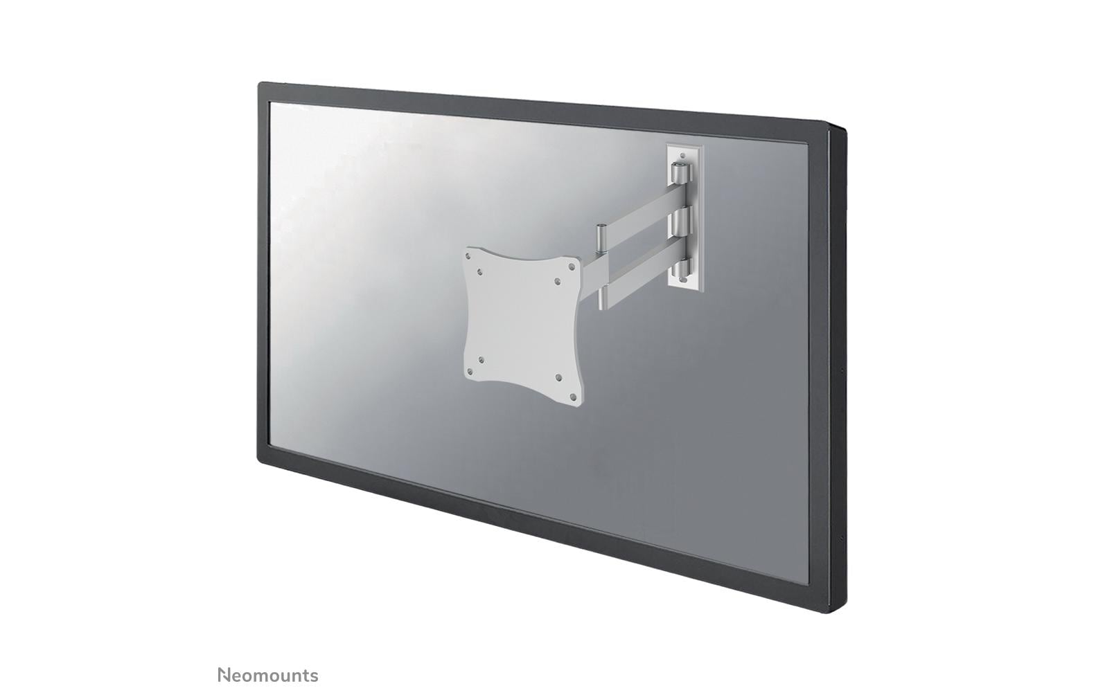 Neomounts Monitor-Wandhalterung – 10–27" – VESA 75×75/100×100 mm – bis 12 kg/Monitor – schwenkbar