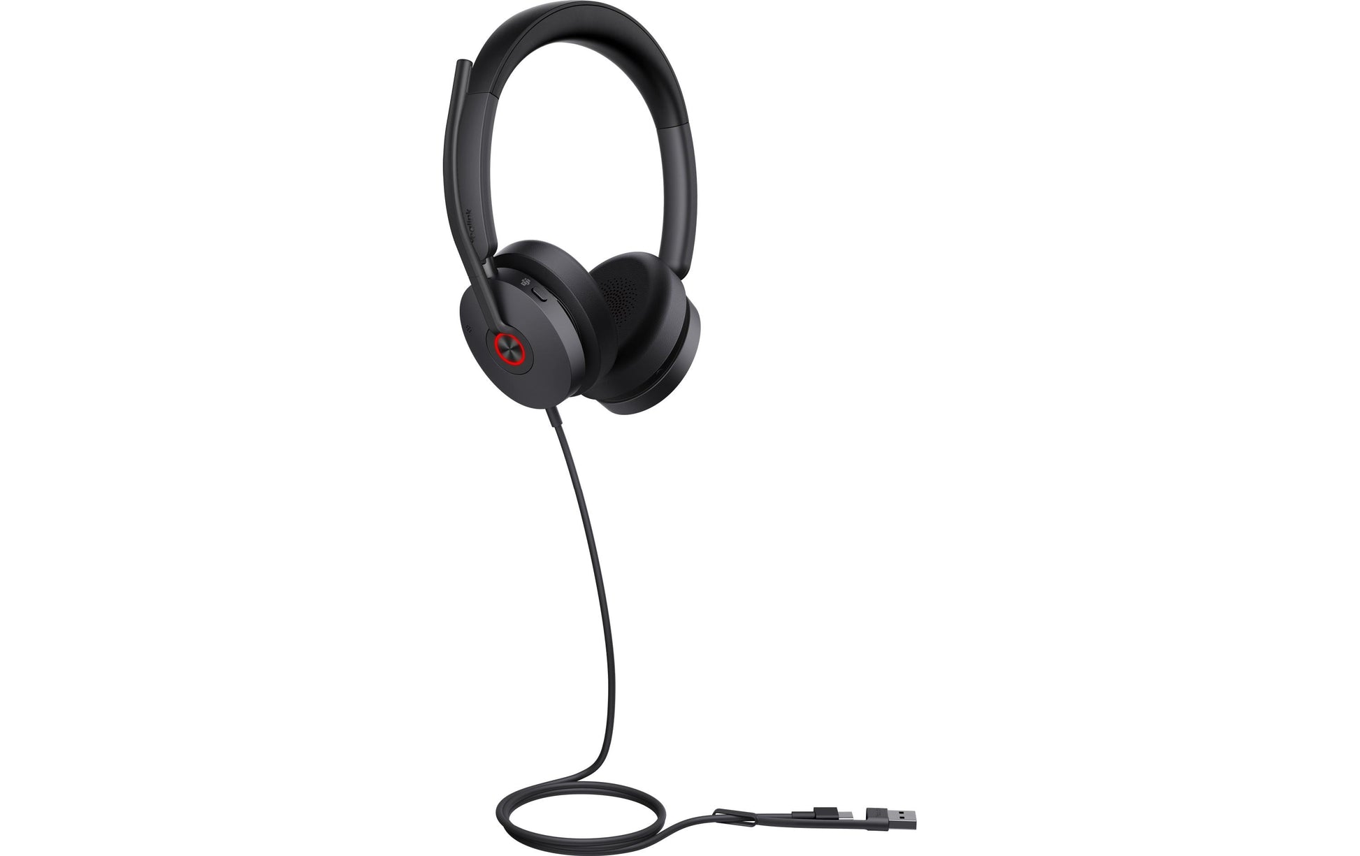 Yealink UH48 Dual – Duo Headset, On-Ear – USB-A, Noise-Cancelling Mikrofon – Schwarz, für Microsoft Teams