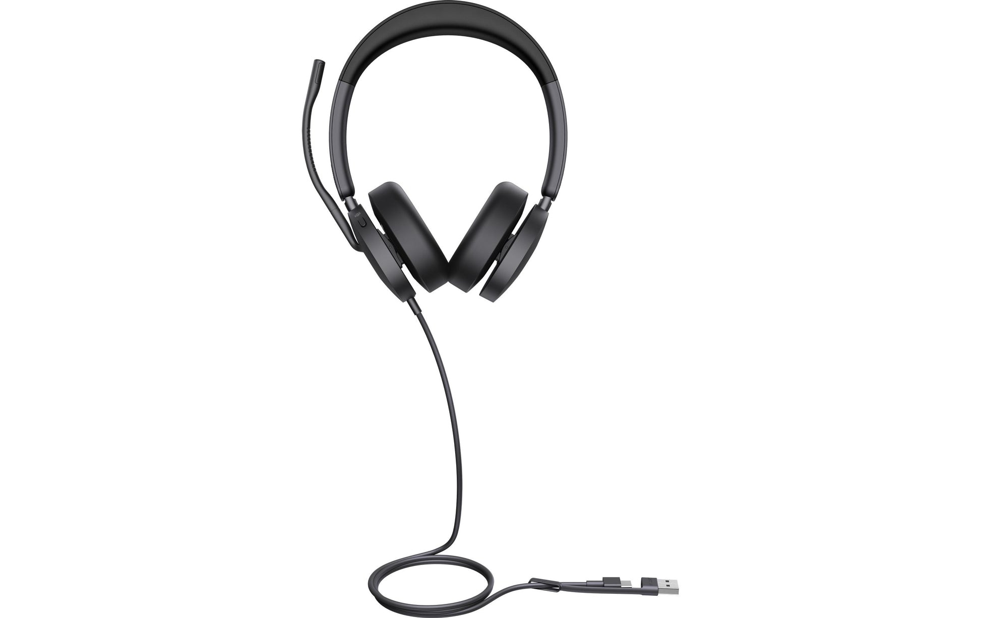 Yealink UH48 Dual – Duo Headset, On-Ear – USB-A, Noise-Cancelling Mikrofon – Schwarz, für Microsoft Teams
